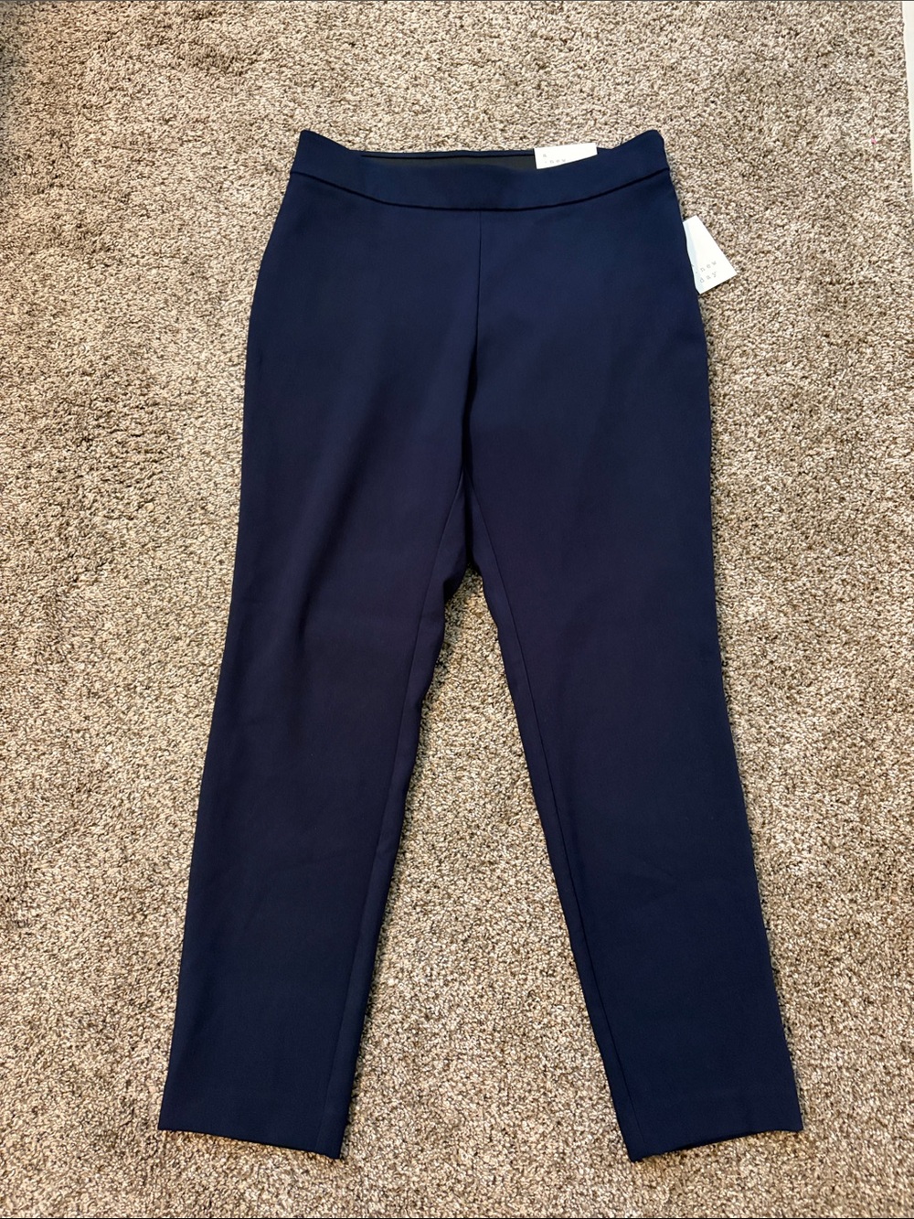 a new day Navy Ponte Ankle Pants - Slim Fit